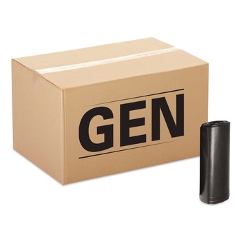 GEN RM2432H 24 in. x 32 in. 16 gallon 0.9 mil Low Density Can Liners - Black (500/Carton)