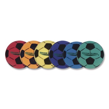 Champion Sports 8 in. Diameter Ultra Foam Soccer Ball Set - Assorted Colors (6/Set)