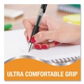 Pens | BIC RPGL11-BLK Medium 0.7 mm Gel-ocity Pro Quick Dry Retractable Gel Pen - Black Ink, Black/Clear Barrel (12/Pack) image number 6