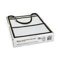 Office Jansan | C-Line 38912 150 Sheet Capacity 2-Pocket 9 in. x 12 in. Shop Ticket Holder with Strap - Black (15/Box) image number 0