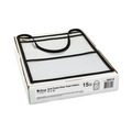  | C-Line 38912 150 Sheet Capacity 2-Pocket 9 in. x 12 in. Shop Ticket Holder with Strap - Black (15/Box) image number 0