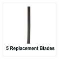 Cleaning Tools | Rubbermaid Commercial 2221953 18 in. Wide Glass Squeegee Replacement Blade (5/Pack) image number 2