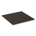Office Desks & Workstations | Alera ALETTSQ36EW 35.38 in. x 35.38 in. Square Reversible Laminate Table Top - Espresso/Walnut image number 2