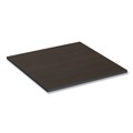  | Alera ALETTSQ36EW 35.38 in. W x 35.38 in. D Square Reversible Laminate Table Top - Espresso/Walnut image number 2