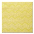 Cleaning & Janitorial Supplies | Rubbermaid Commercial FGQ61000YL00 16 in. x 16 in. Microfiber Reusable Cleaning Cloths - Yellow (12/Carton) image number 2