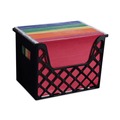 Office Jansan | Universal UNV08123 Recycled Extra Capacity Desktop File Holder - Letter, Black image number 1