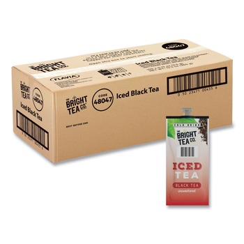 FLAVIA The Bright Tea Co. Tea Freshpack - Unsweetened Iced Black (100/Carton)