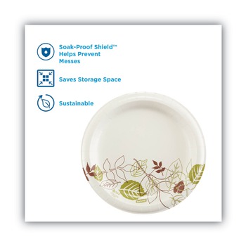 PRODUCTS | Dixie UX9PATH Pathways Soak-Proof Shield Mediumweight 8-1/2 in. Paper Plates (125-Piece/Pack)