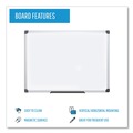  | MasterVision MA0207170 18 in. x 24 in. Value Lacquered Steel Magnetic Dry Erase Board - White Surface, Silver Aluminum Frame image number 6