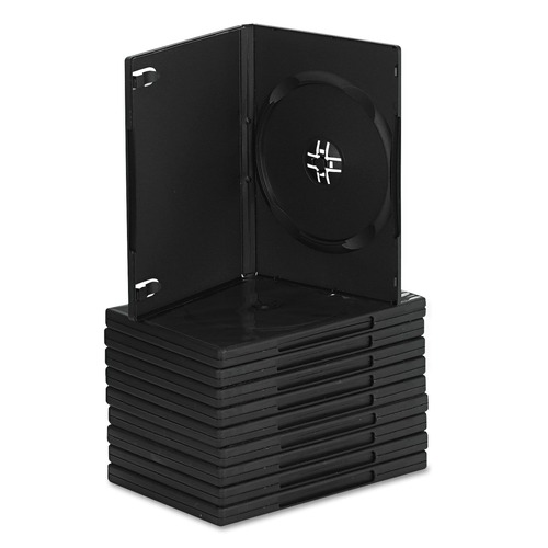 Innovera IVR72810 Standard DVD Case - Black (10/Pack) image number 0