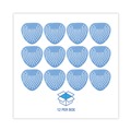  | Boardwalk BWKGEMCBL Gem Urinal Screens - Cotton Blossom Scent, Blue (12/Box) image number 2