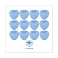  | Boardwalk BWKGEMCBL Gem Urinal Screens - Cotton Blossom Scent, Blue (12/Box) image number 2