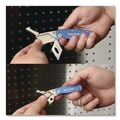 Office Jansan | GreatNeck 12117 1 Standard 1 Mini Blade Folding Lock Back Utility Knife Set - Blue image number 7
