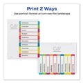 Office Jansan | Avery 11842 1 - 10 Tab 11 in. x 8.5 in. Customizable TOC Ready Index Divider Set - Multicolor (1 Set) image number 6