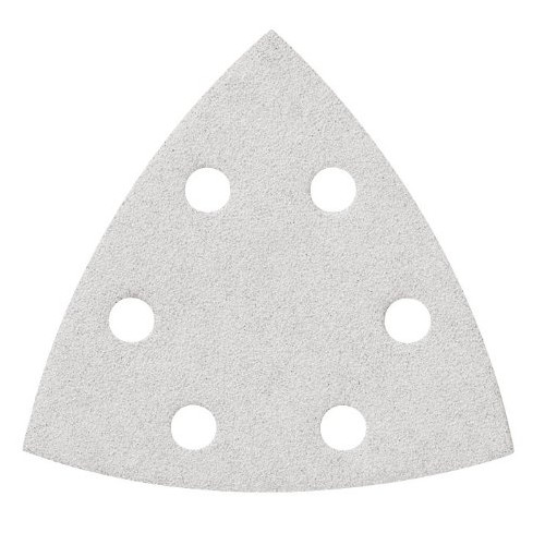Sanding Sheets | Bosch SDTW180 180-Grit White Detail Triangular Hook and Loop Sanding Sheets (5-Pack) image number 0