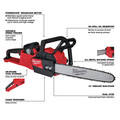 Chainsaws | Milwaukee 2727-21HD M18 FUEL 16 in. Chainsaw Kit image number 2