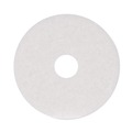 Cleaning & Janitorial Accessories | Boardwalk BWK4015WHI 15 in. Diameter Polishing Floor Pads - White (5/Carton) image number 1