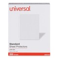 Office Jansan | Universal UNV21122 8-1/2 in. x 11 in. Standard Sheet Protector - Clear (200/Box) image number 6