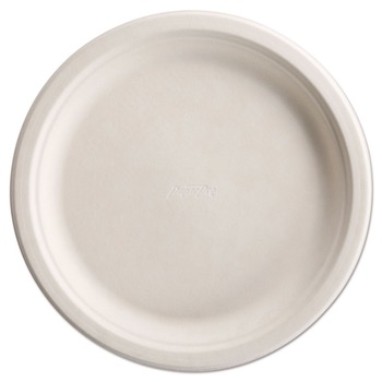 Chinet 25776 PaperPro 10-1/2 in. Diameter Plate Naturals Fiber Dinnerware - Natural (500/Carton)
