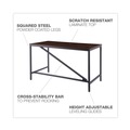 Office Desks & Workstations | Alera ID-4824B Industrial Series 47.25 in. x 23.63 in. x 29.5 in. Table Desk - Modern Walnut image number 5