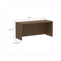  | Alera ALEVA256624WA Valencia Series 65 in. x 23.63 in. x 29.5 in. Credenza Shell - Modern Walnut image number 5