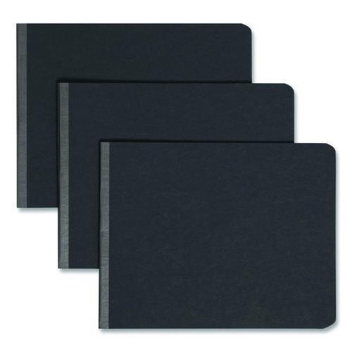 Office Jansan | Smead 81125 8.5 in. x 11 in. 2 in. Capacity Two-Piece Prong Fastener Premium Pressboard Report Cover - Black image number 0