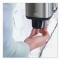 Cleaning & Janitorial Supplies | Tork 466000 4.25 in. x 4.25 in. x 11.38 in. 1 Liter Bottle 33 oz. Bottle Foam Skincare Manual Dispenser - Stainless Steel image number 10