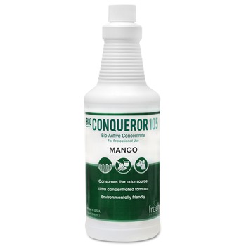PRODUCTS | Fresh Products 12-32BWB-MG 32 oz. Bio Conqueror 105 Enzymatic Odor Counteractant Concentrate - Mango (12/Carton)