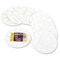 Bulk Savings Pricing 2 | Creativity Street PAC5924 Round Plastic Paint Trays for Classroom - White (10/Pack) image number 0