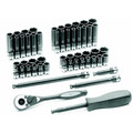 Sockets | Grey Pneumatic 89653CRD 53-Piece 1/4 in. Drive 6-Point SAE/Metric Standard and Deep Duo-Socket Set image number 0