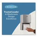 Cleaning & Janitorial Supplies | Bobrick B-4288 ConturaSeries 6.08 in. x 5.94 in. x 11 in. Two-Roll Tissue Dispenser - Stainless Steel image number 4