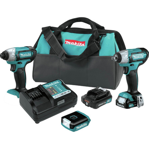 Combo Kits | Makita CT324 12V max CXT Lithium-Ion 3-Tool Combo Kit (1.5 Ah) image number 0