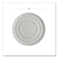 Food Trays, Containers, and Lids | Eco-Products EP-SCPTR16NFA 16 in. Diameter Vanguard Molded Fiber Sugarcane Pizza Tray - White (50/Carton) image number 9