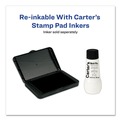  | Carter's 21081 4.25 in. x 2.75 in. Pre-Inked Felt Stamp Pad - Black image number 1