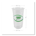  | Eco-Products EP-CC24-GS 24 oz. Greenstripe Renewable and Compostable Cold Cups (1000/Carton) image number 4