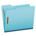Office Jansan | Pendaflex FP213 1/3-Cut Tabs 1 in. Expansion 2 Fasteners Heavy-Duty Pressboard Folders With Embossed Fasteners - Letter Size, Blue (25/Box) image number 0