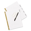 Office Jansan | Avery 23075 11 x 8.5 Write and Erase Big Tab Paper Dividers - White (5-Pieces/Set) image number 3