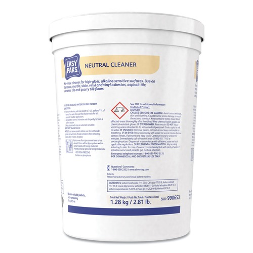 All-Purpose Cleaners | Easy Paks 990653 Neutral Cleaner, 0.5 Oz Packet, 90/tub image number 0