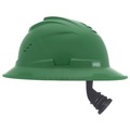  | MSA 10215831 V-Gard C1 Fas-Trac III Full Brim Vented Hard Hat - Green image number 3