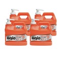 Cleaning & Janitorial Supplies | GOJO Industries 0958-04 NATURAL ORANGE 0.5 Gallon Pump Bottle Pumice Hand Cleaner - Citrus (4/Carton) image number 0