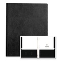 File Folders | Roaring Spring 54120 Accommodates (100) 11 in. x 8.5 in. Sheets Pocket Folder with Prongs - Black (250/Carton) image number 1