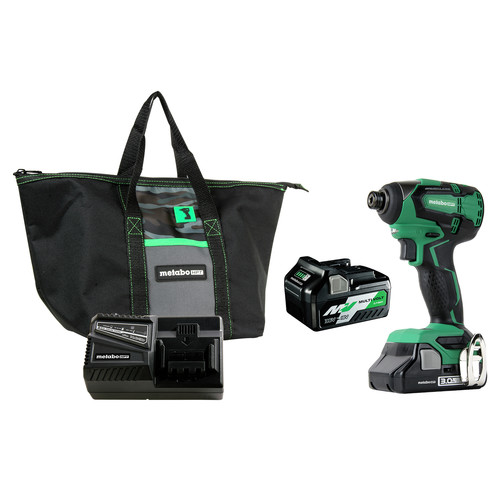 Impact Drivers | Factory Reconditioned Metabo HPT WH18DBFL2TM 18V Brushless Lithium-Ion 1/4 in. Cordless Impact Driver Kit (3 Ah/5 Ah) image number 0