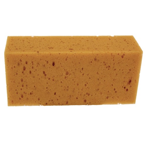 Cleaning Cloths | Unger UNGSP010 3.75 in. x 8.5 in. x 2.75 in. Fixi-Clamp Sponge - Yellow image number 0