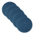Cleaning Cloths | 3M 5300-19 5300 19 in. Diameter Low-Speed High Productivity Floor Pads - Blue (5/Carton) image number 0