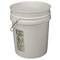 Pails | Impact 5515 11.25 in. Diameter 5 Gallon Polyethylene Utility Bucket with Lid - White image number 1