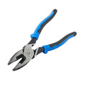 Crimpers | Klein Tools J2000-9NECRTP Fish Tape Pull/ Crimping 9 in. Lineman's Pliers image number 3