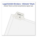 Office Jansan | Avery 01704 11 x 8.5 Allstate Style Preprinted Legal Exhibit Side 76 to 100 Tab Index Dividers - White (25-Pieces/Set) image number 2