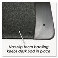 Office Jansan | Artistic 4138-6-1 36 in. x 20 in. Leather-Like Side Panels Executive Desk Pad with Antimicrobial Protection - Black image number 2