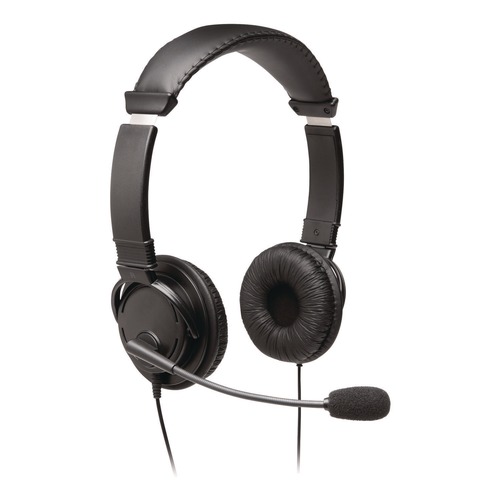 Office Electronics & Batteries | Kensington K97603WW Hi-Fi Headphones with Microphone - Black image number 0