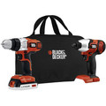 Combo Kits | Factory Reconditioned Black & Decker BDCD220IA-1R 20V MAX Lithium-Ion 3/8 in. Cordless Drill Driver and Impact Driver Combo Kit image number 0